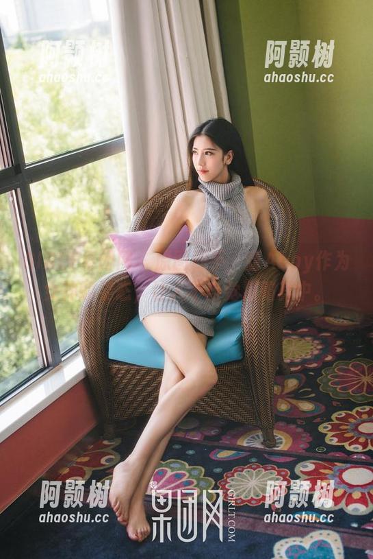 GIRLT果团网 - 原图到手，甜Abby作为女神的姿态，让人不自觉深陷其中。-阿颢树