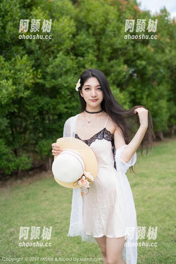 MiStar魅妍社 - 大奶昔Kyra的透明写真，唉，有点让人摸不着头脑啊-阿颢树